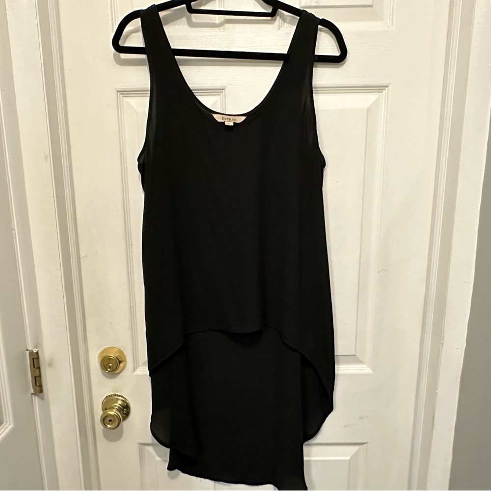 Decree Black Sleeveless Top